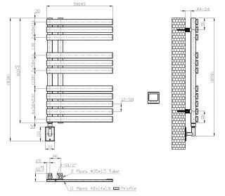 Электрический полотенцесушитель Boheme Venturo 721-MW белый матовый